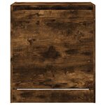 vidaXL Armoire à chaussures chêne fumé 60x42x69 cm bois d'ingénierie