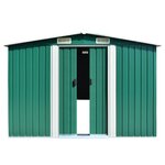 vidaXL Abri de jardin 257x298x178 cm Métal Vert