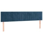 vidaXL Sommier à lattes de lit avec matelas LED Bleu foncé 200x200 cm