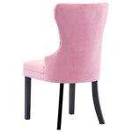 vidaXL Chaises à manger lot de 6 rose velours