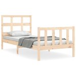 vidaXL Cadre de lit sans matelas 90x200 cm bois de pin massif