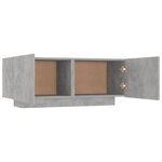 vidaXL Meuble TV Gris béton 100x35x40 cm Bois d'ingénierie