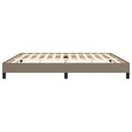 vidaXL Cadre de lit Taupe 200x200 cm Tissu