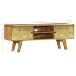 vidaXL Meuble TV Bois de manguier massif 120 x 30 x 45 cm