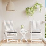 vidaXL Coussins de chaise de jardin lot de 2 anthracite 40x40x4 cm