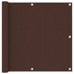 vidaXL Écran de balcon Marron 90x600 cm Tissu Oxford