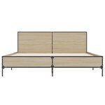 vidaXL Cadre de lit sans matelas chêne sonoma 140x190 cm