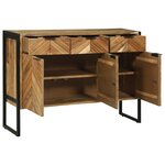 vidaXL Buffet 100x30x75 cm Bois Massif d'Acacia