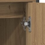 vidaXL Ensemble de meubles de salle de bain 2 pièces en chêne artisan en bois d'ingénierie