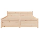 vidaXL Cadre de lit sans matelas bois massif 120x200 cm