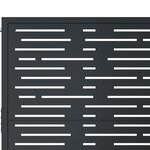 vidaXL Portail de jardin anthracite 105x105 cm conception de carré
