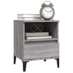 vidaXL Tables de chevet 2 Pièces Sonoma gris 40x35x50 cm