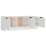 vidaXL Meuble TV Blanc 102x35x36 5 cm Bois d'ingénierie
