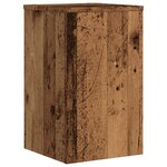 vidaXL Supports pour plantes 2 Pièces vieux bois bois d'ingénierie