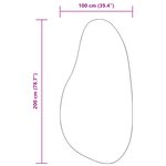 vidaXL Tapis "HUARTE" à poils courts doux et lavable anthracite 100x200 cm