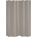 Rideau de douche uni 180 x 200 cm couleur taupe
