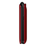 Maxcom mm816 - téléphone portable clapet senior 2.4"  touche sos  double sim  rouge