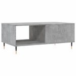 vidaXL Table basse Gris béton 90x50x36 5 cm Bois d'ingénierie