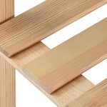 vidaXL Étagère de stockage 5 niveaux 170x28 5x170cm Bois de pin massif