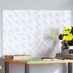 vidaXL Plaques en alu à motifs - Set de 4  antidérapantes  50x30 cm