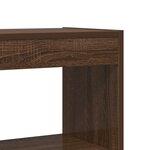 vidaXL Bibliothèque Chêne marron Bois d'ingénierie 100 x 30 x 198 cm