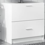vidaXL Armoire d'évier blanc 59x37x59 cm bois d'ingénierie