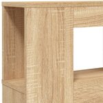 vidaXL Tête de lit à LED chêne sonoma 160x18 5x103 5cm bois ingénierie