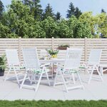 vidaXL Coussins de chaise de jardin lot de 6 multicolore 40x40x4 cm
