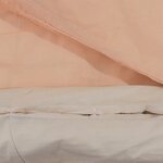 vidaXL Ensemble de housse de couette rose 140x200 cm Coton