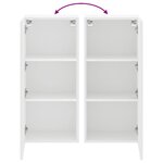 vidaXL Meuble TV mural blanc 40 5x30x90 cm bois d'ingénierie