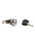 THIRARD - Batteuse avec came pour boîte aux lettres  nickel  longueur 20mm  2 clés