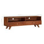 vidaXL Meuble TV Bois de récupération solide 140x30x40 cm
