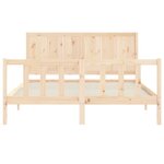 vidaXL Cadre de lit sans matelas 160x200 cm bois massif de pin