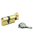 THIRARD - Cylindre STD à bouton 45B x 55 mm anti-arrachement  laiton  3 clés