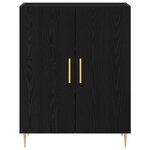 vidaXL Highboard Chêne Noir 69 5x34x180 cm Bois reconstitué