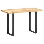 vidaXL Table de salle à manger 120x60x76 cm bois de manguier solide