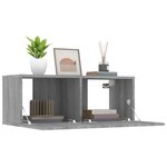 vidaXL Meubles TV 2 Pièces sonoma gris 80x30x30 cm bois d'ingénierie