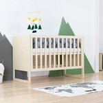 Lit bébé CHRUPPY 60 x 120 cm verni