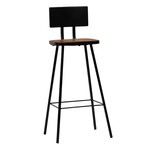vidaXL Tabourets de bar lot de 4 bois massif de récupération