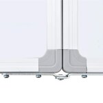 vidaXL Tableau blanc magnétique pliable 100x100x1 7 cm aluminium