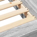 vidaXL Cadre de lit sans matelas sonoma gris 150x200 cm