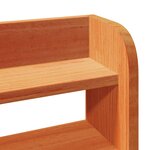 vidaXL Cadre de lit sans matelas cire marron 120x200cm bois pin massif