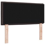 Tête de lit vidaXL Design Lignes Marron Sombre 80 cm Tissu