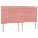 vidaXL Cadre de lit sans matelas rose 160x200 cm velours