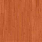 vidaXL Cadre de lit sans matelas cire marron 200x200cm bois pin massif