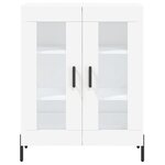 vidaXL Buffet haut Blanc 69 5x34x180 cm Bois d'ingénierie