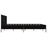vidaXL Cadre de lit sans matelas noir 140x200 cm
