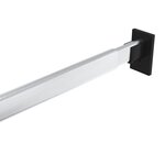 vidaXL Rails de garde-robe télescopiques 4 Pièces Argenté 58-100 cm