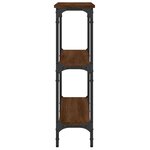 vidaXL Table console chêne marron 75x22 5x75 cm bois d'ingénierie