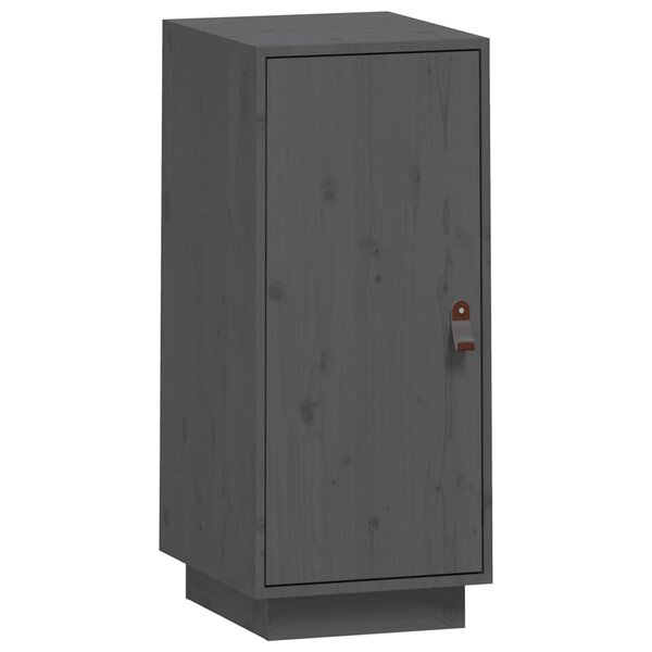 vidaXL Buffet Gris 34x40x75 cm Bois massif de pin